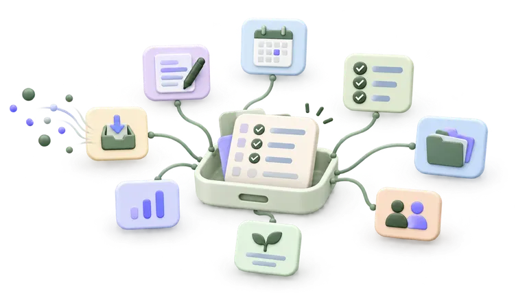 Elorit overview across spaces for work, home and projects